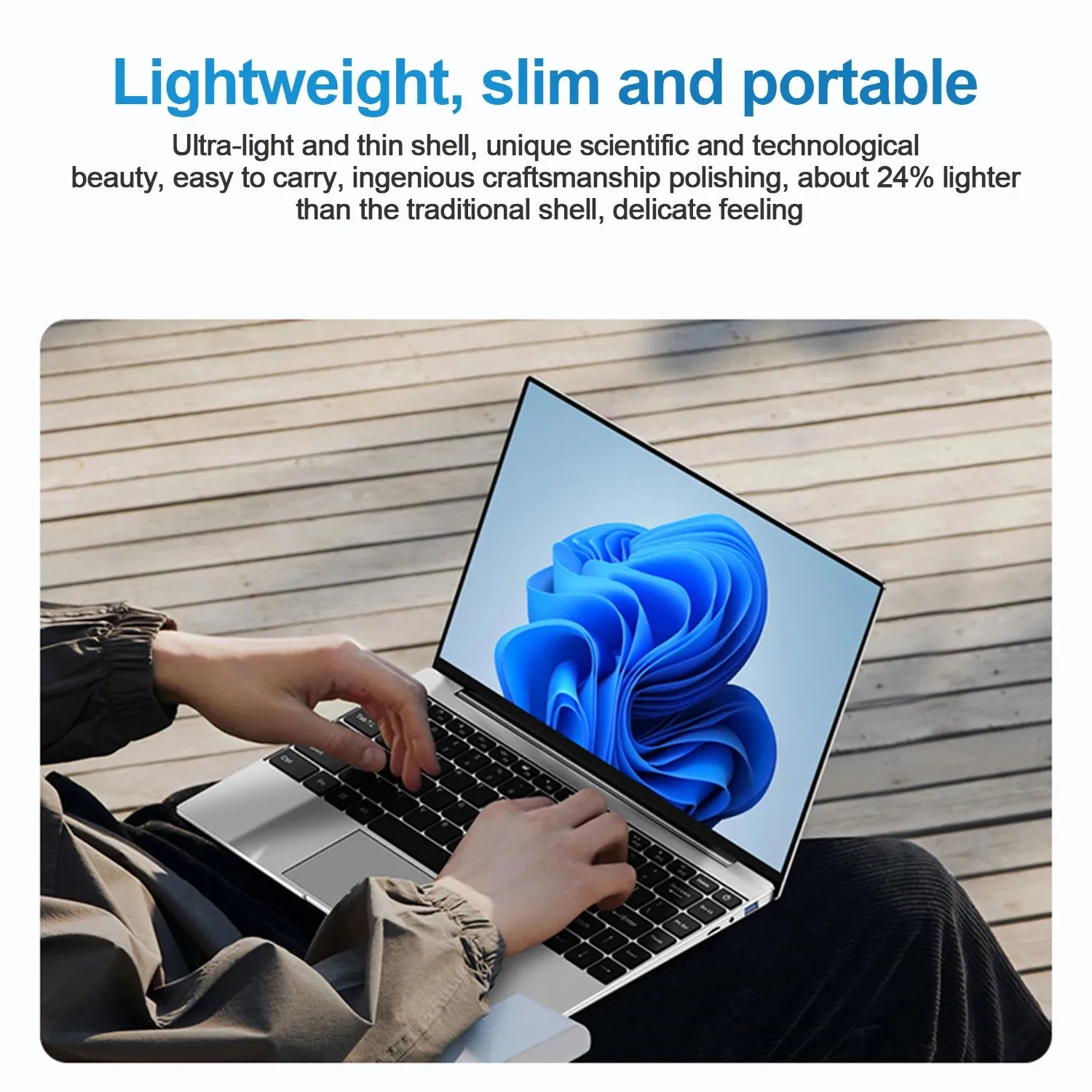 14.1" Ultra-Slim Laptop 16GB RAM 2TB SSD Intel CPU Windows 11 Pro FHD Anti-Glare Multilingual Office/Study PC