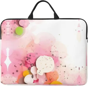 14in Color Fragment Paper Print Laptop Case Sleeve Bag - Travel-Friendly Accessory for Business, and Everyday Use