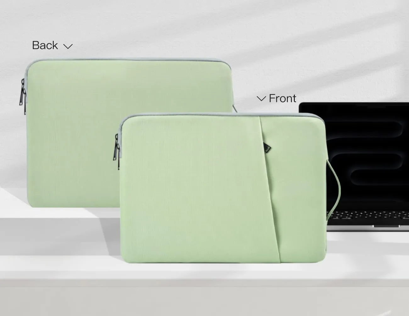 17 inch Laptop Carrying Case, Padded Travel Computer Sleeve Bag for HP 17.3-in Laptop, HP Envy 17, Dell Inspiron 17, ASUS Vivobook 17, Lenovo ideapad 17, Water-Resistant with Handle -Mint Green