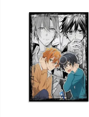2022 Anime Poster Sasaki and Miyano Art Cover Poster Canvas Painting Posters and Prints Wall Art Pictures for Living Room Bedroom Decor 08x12inch(20x30cm) Unframe-Style