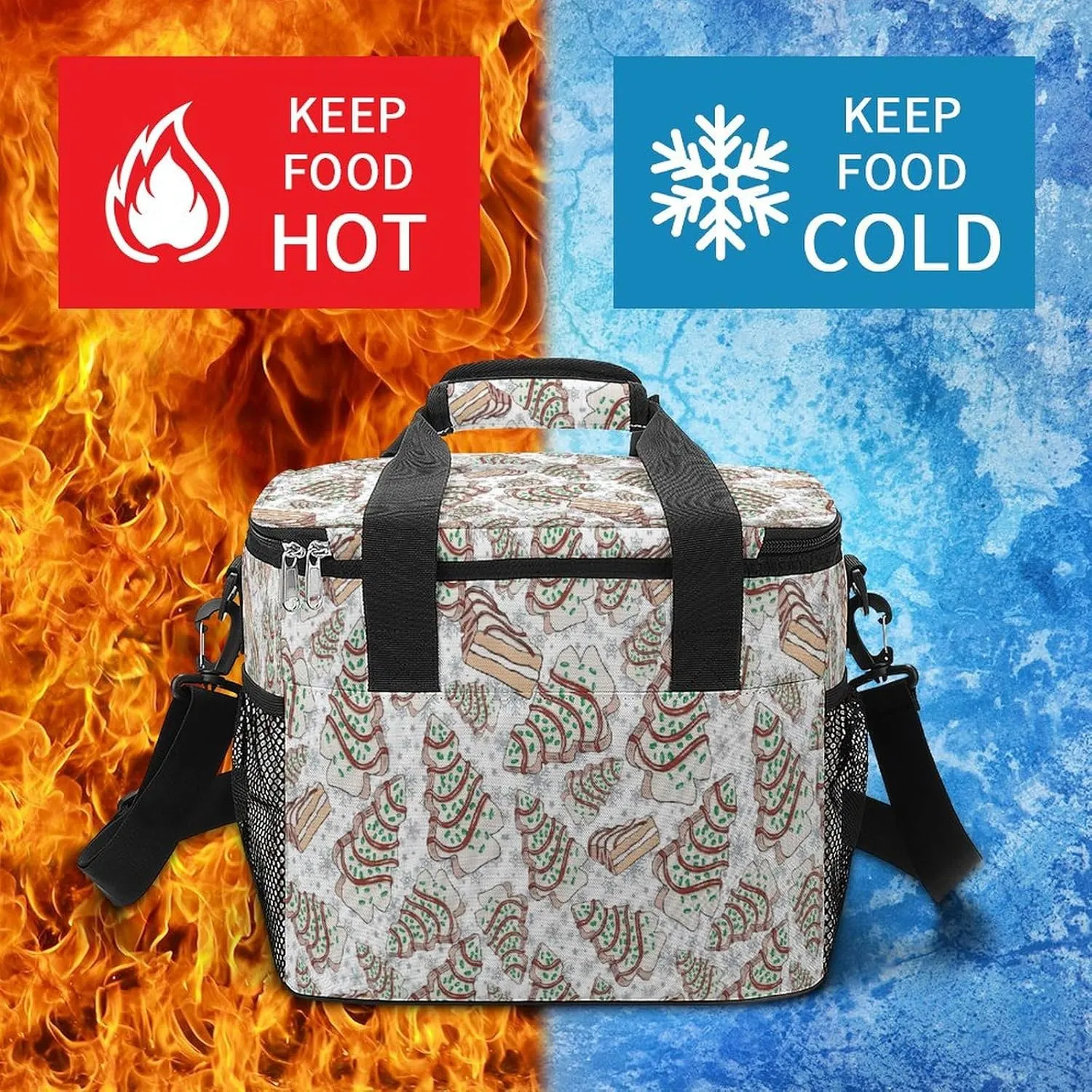 22.5L Waterproof Soft Cooler BagInsulated Lunch Box for Camping Fishing Beach Road Trips