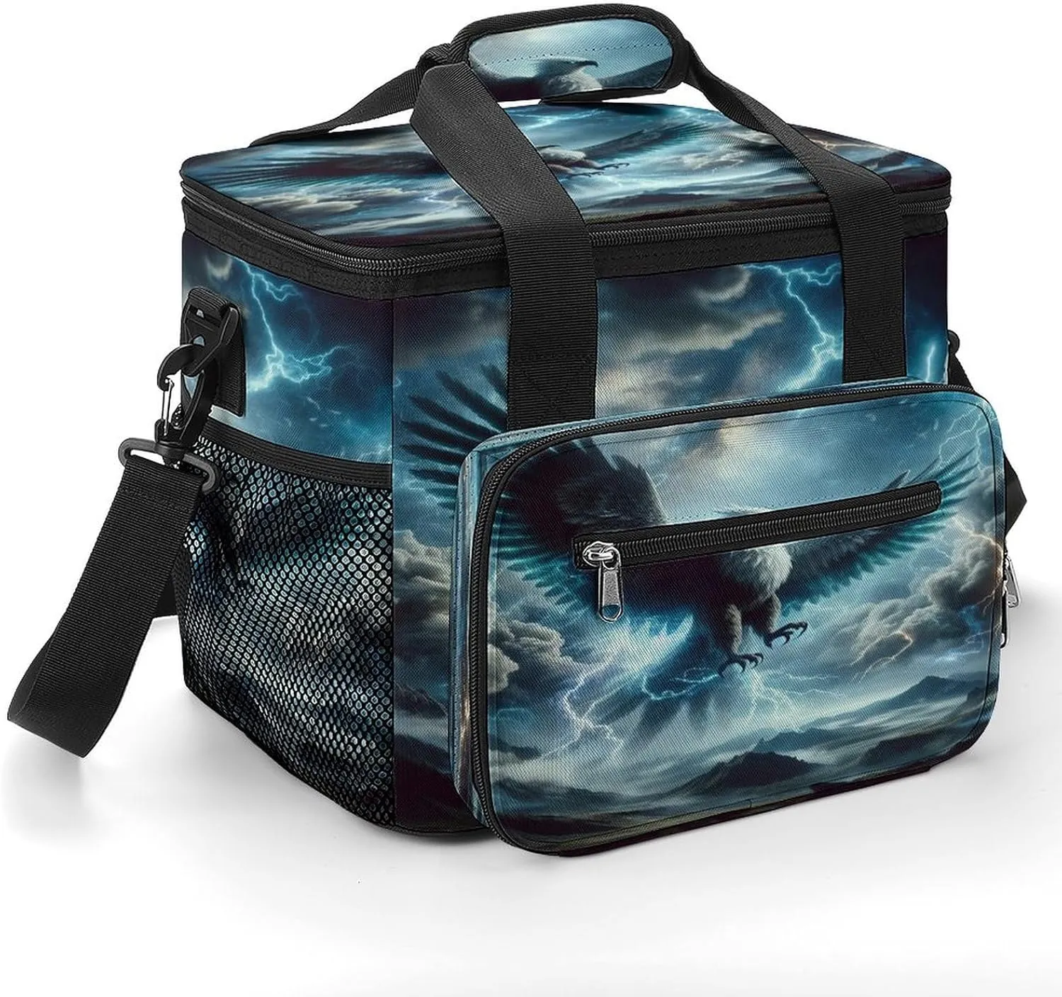 22.5L Waterproof Soft Cooler BagInsulated Lunch Box for Camping Fishing Beach Road Trips
