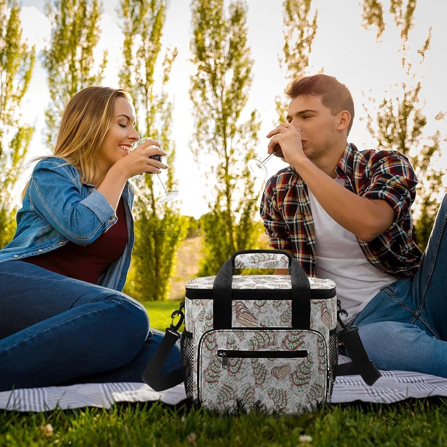 22.5L Waterproof Soft Cooler BagInsulated Lunch Box for Camping Fishing Beach Road Trips