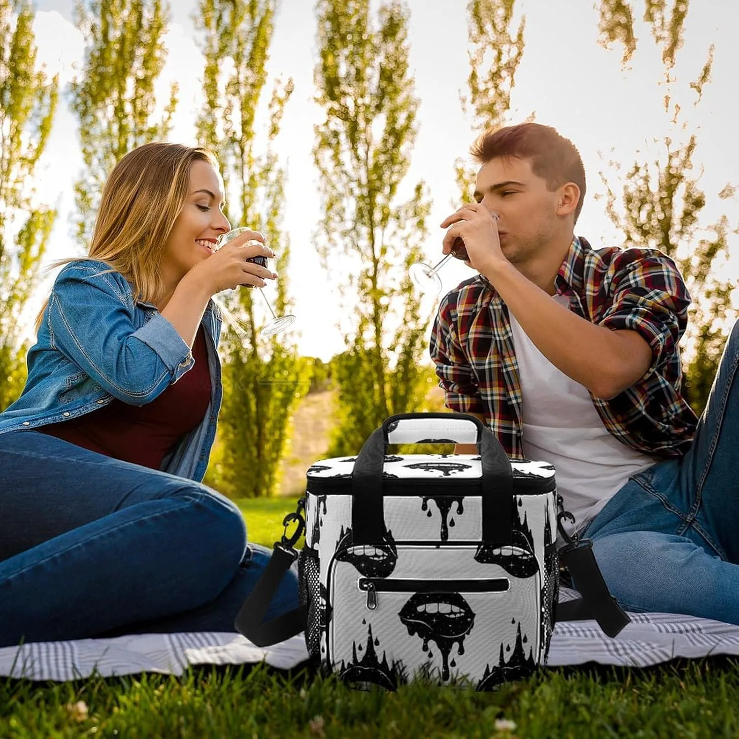 22.5L Waterproof Soft Cooler BagInsulated Lunch Box for Camping Fishing Beach Road Trips
