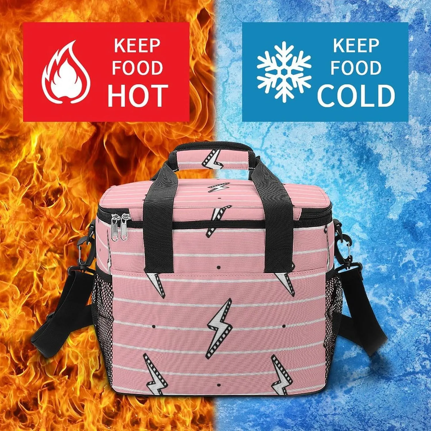 22.5L Waterproof Soft Cooler BagInsulated Lunch Box for Camping Fishing Beach Road Trips