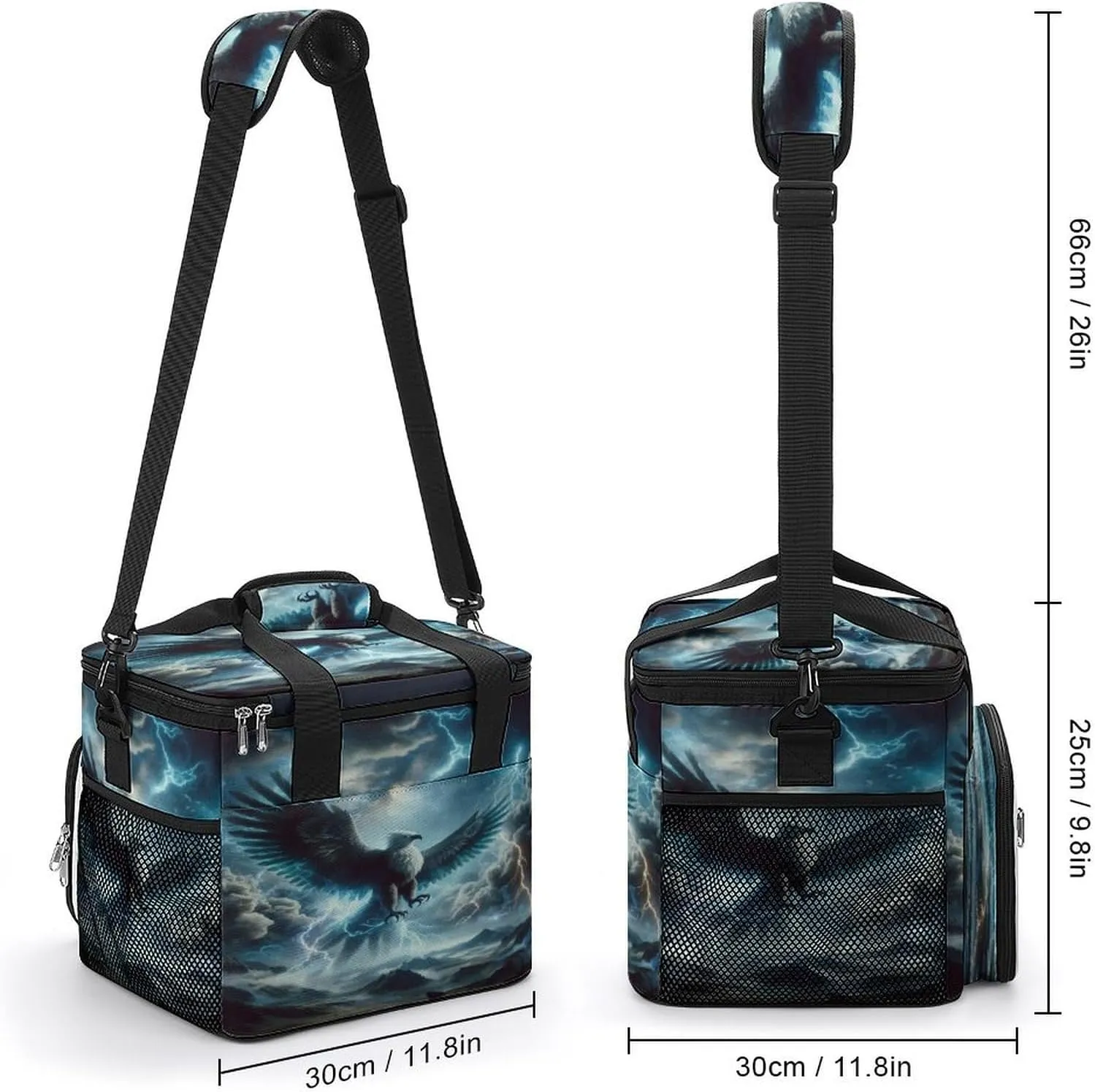 22.5L Waterproof Soft Cooler BagInsulated Lunch Box for Camping Fishing Beach Road Trips
