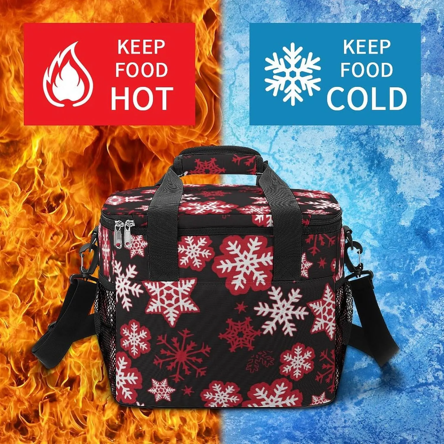 22.5L Waterproof Soft Cooler BagInsulated Lunch Box for Camping Fishing Beach Road Trips