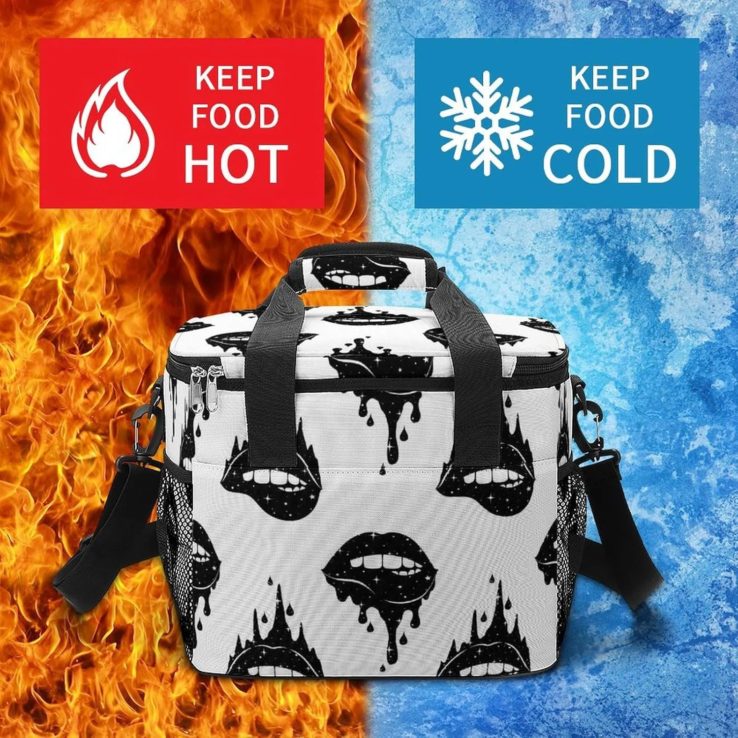 22.5L Waterproof Soft Cooler BagInsulated Lunch Box for Camping Fishing Beach Road Trips