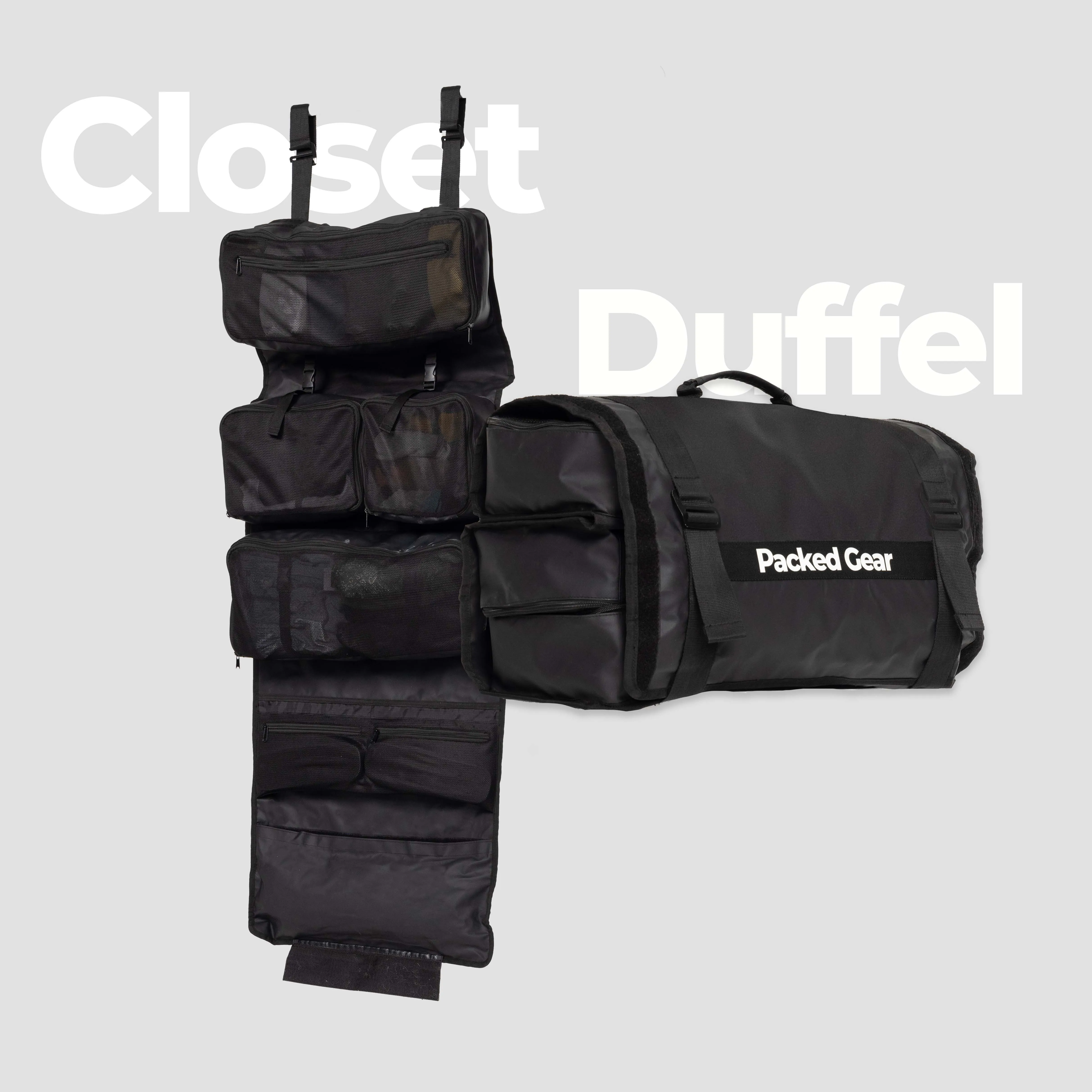 2x PackedGear Roll Up Closet - Duffel Bags
