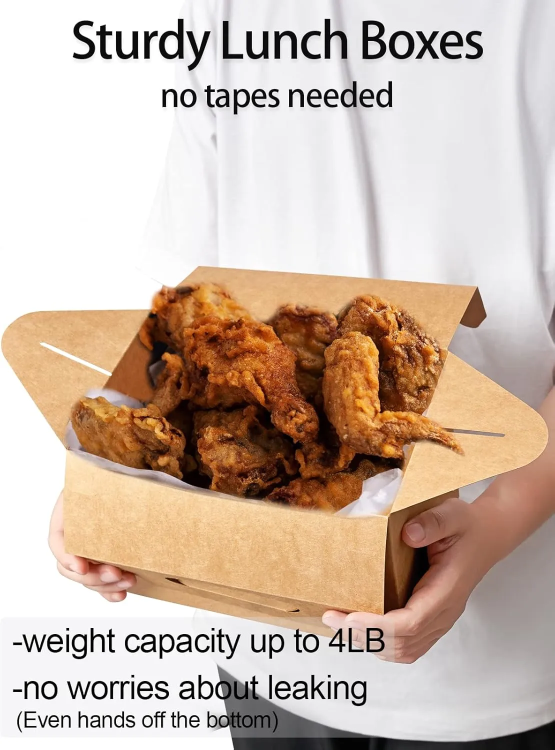 30 CT 9x6x6 Large Box Lunch Boxes Cardboard Paper with Handles Kraft Brown, Gable Gift Boxes Party Favor Boxes Barn Style Carry Out Box Recyclable Packaging Boxes for Food Cookies Baby