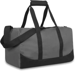 30 Liter, 17 Inch Canvas Duffle Bags for Men and Women – Travel Weekender Overnight Carry-On Shoulder Duffel Tote Bags (Grey)