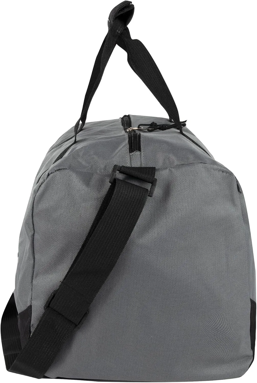 30 Liter, 17 Inch Canvas Duffle Bags for Men and Women – Travel Weekender Overnight Carry-On Shoulder Duffel Tote Bags (Grey)