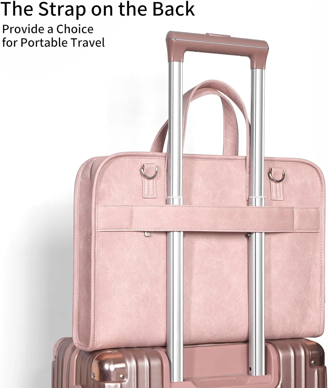 360° Protective Laptop Shoulder Bag Sleeve Case for 13-14.2 inch Notebooks, Compatible with 14 inch New MacBook Air Pro Max M1 M2 M3, HP, Dell, Asus, Acer, with Airbags, Handle, Pink