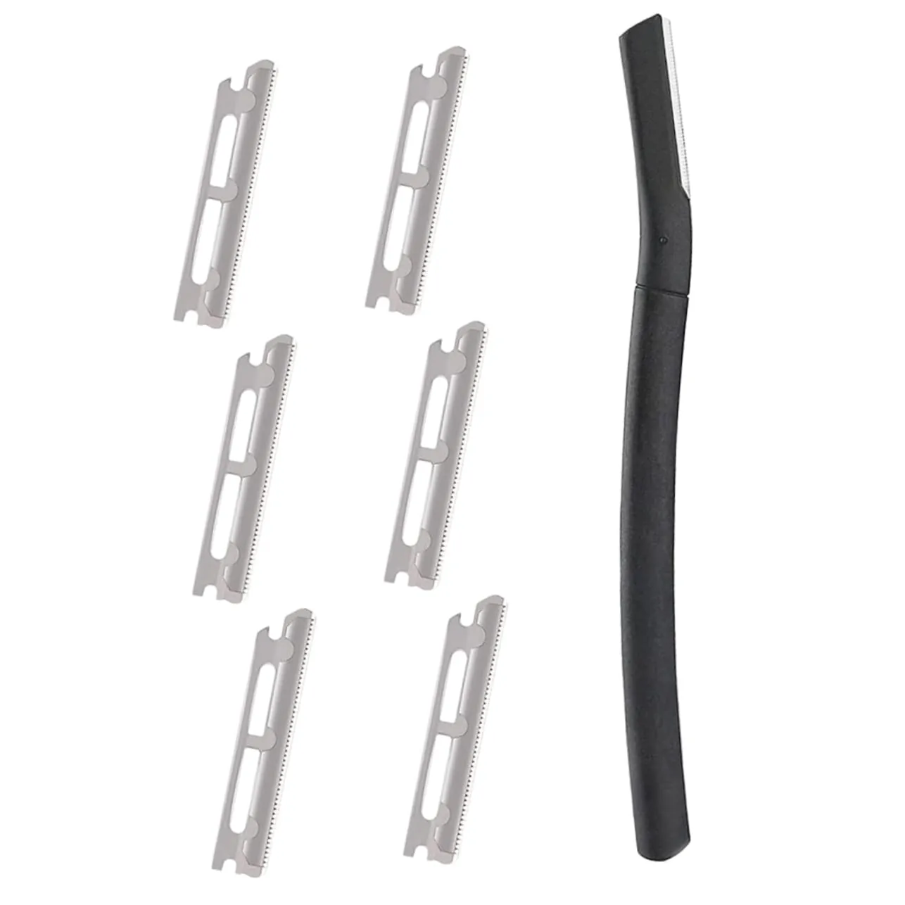 4 Sets Portable Eyebrow Razor Shaver Women Facial Hair Remover Razor Replacement Blades