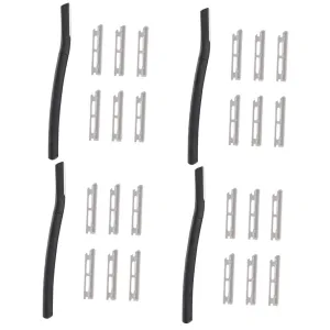 4 Sets Portable Eyebrow Razor Shaver Women Facial Hair Remover Razor Replacement Blades