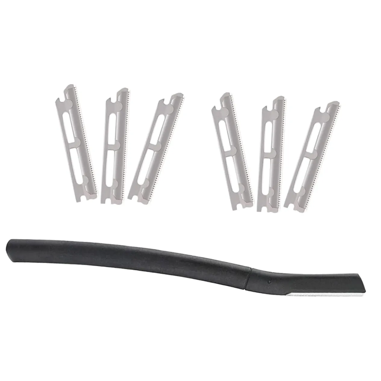 4 Sets Portable Eyebrow Razor Shaver Women Facial Hair Remover Razor Replacement Blades