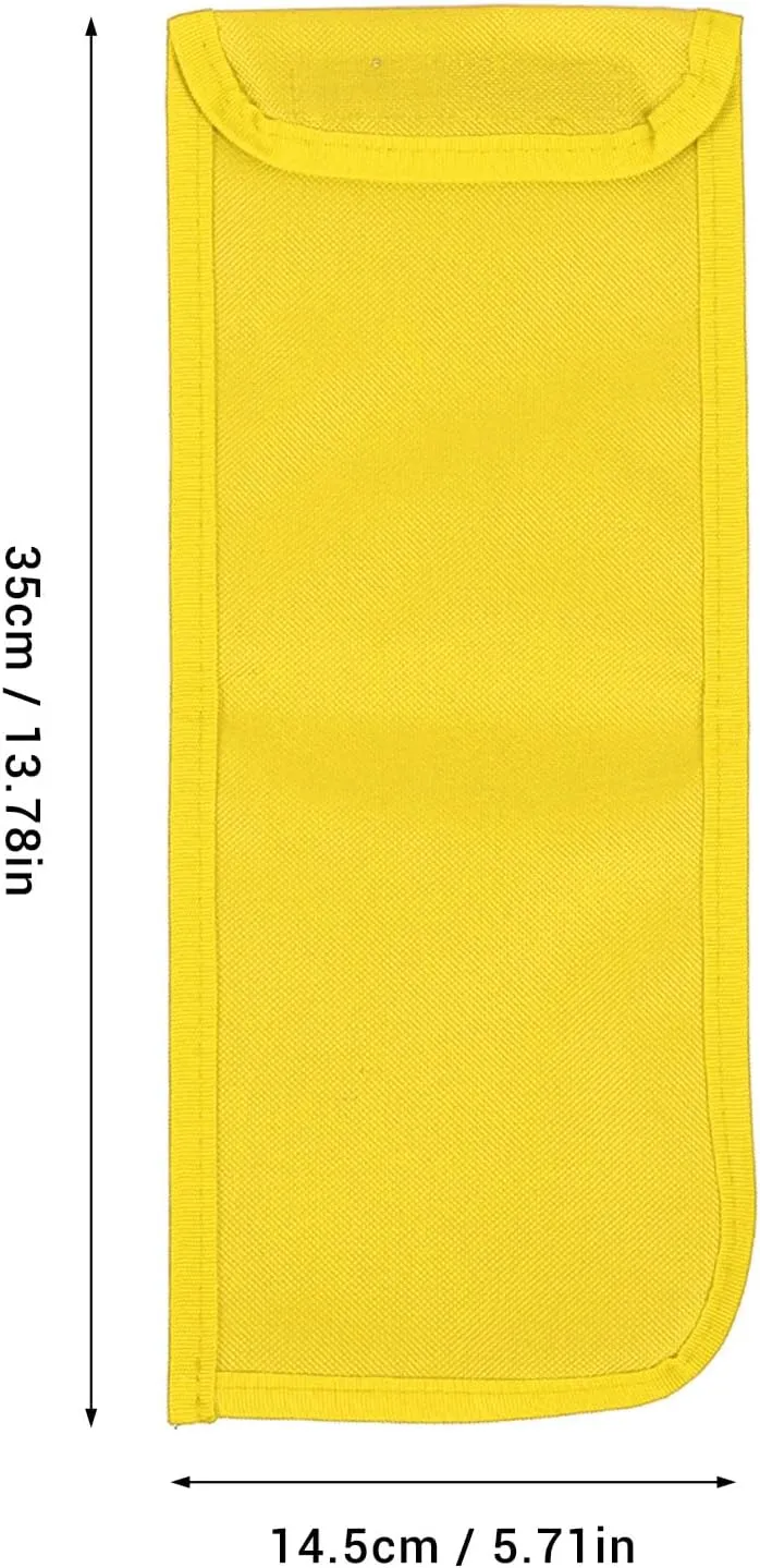 5 Pack Tent Stake Storage Bags, Waterproof Oxford Fabric, Lightweight and Portable, Ideal for Camping, Hiking and Outdoor Equipment Organization (Gelb)