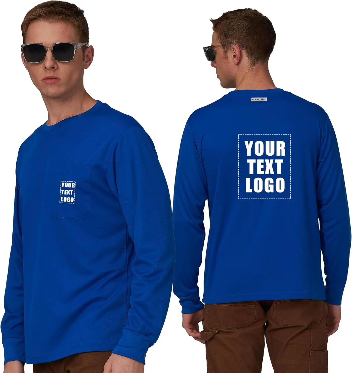 A-SAFETY High Visibility Safety Customize Logo Long Sleev T-Shirt (XS-6XL)