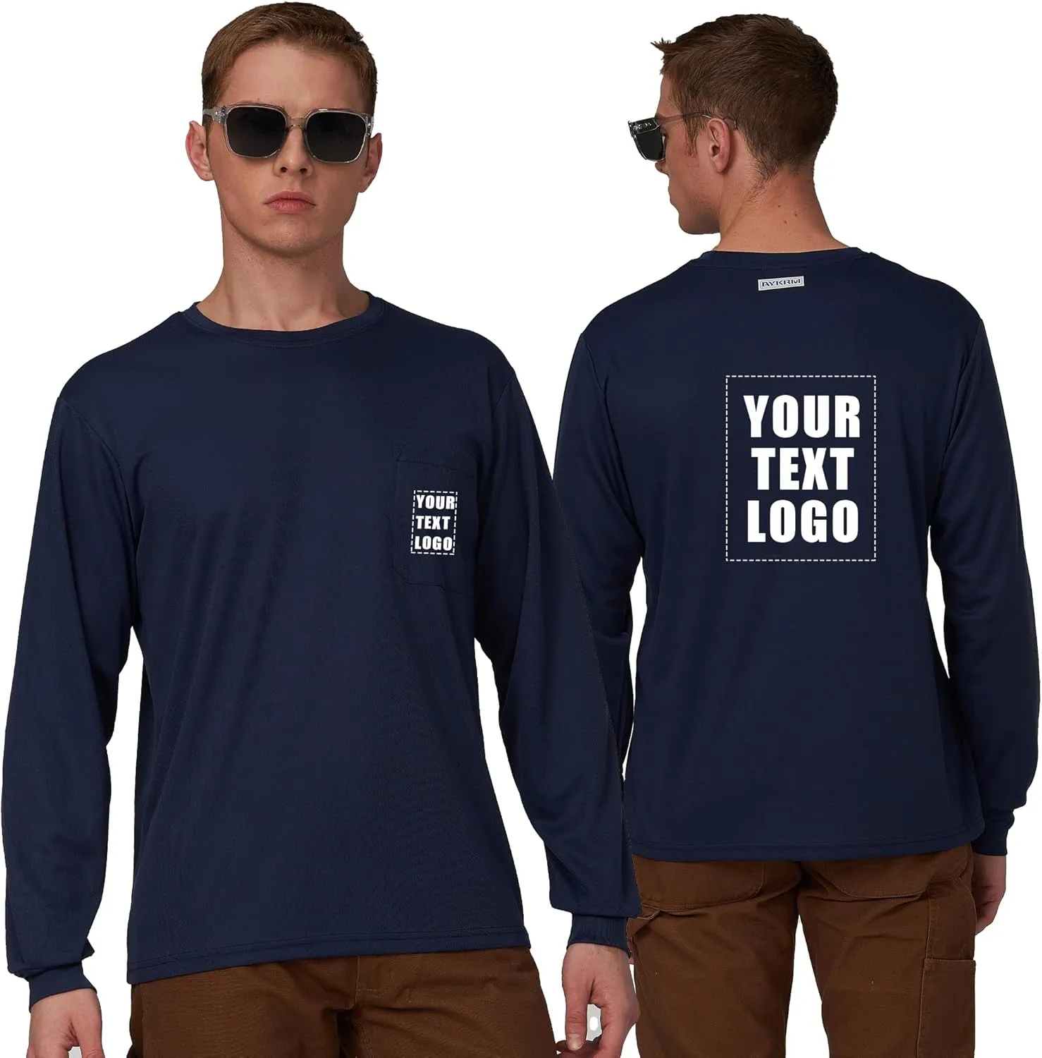 A-SAFETY High Visibility Safety Customize Logo Long Sleev T-Shirt (XS-6XL)
