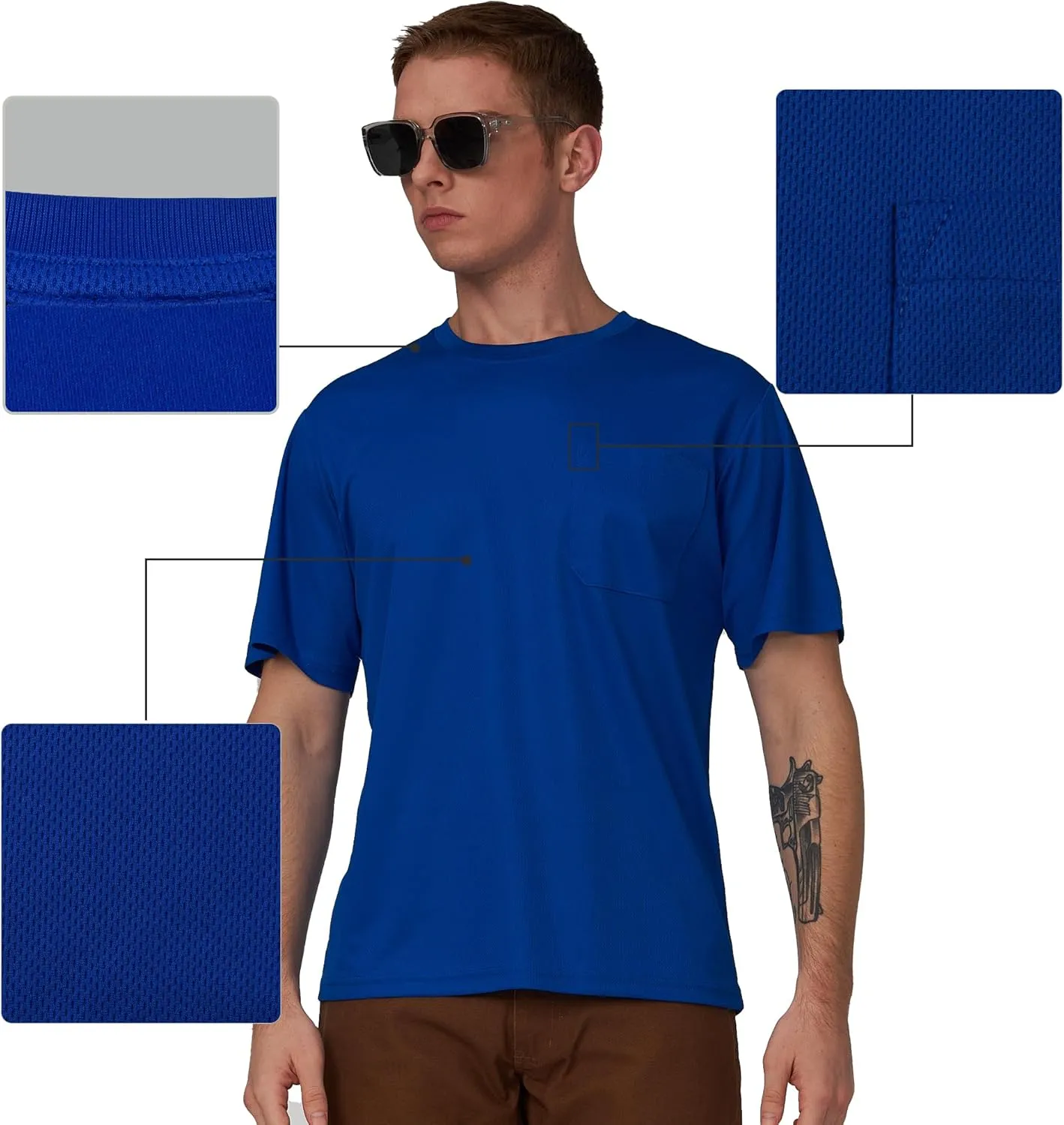 A-SAFETY High Visibility Safety Customize Logo Long Sleev T-Shirt (XS-6XL)