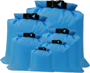 AAGAZA F 6 Pack Waterproof Dry Bags, Gym Bags, Dry Bags, Lightweight Storage Bags, Travel Duffel Bags with Lid (Color : Sky Blue, Size : 1.5L 2.5L 3L 3.5L 5L 8L)