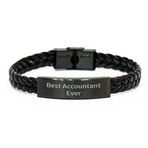 Accountant Don't wait Ever Leather Quote Accountant Bracelet Friends Best Interlaced Funny Graduation for from - Global availability Gifts