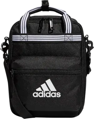 adidas Squad (7L) Food Container Carry Box Insulated Lunch Bag, Black/White, One Size