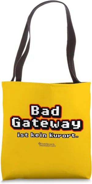 Admin Geek Statement Bad Gateway is not a German spa Admin Tote Bag