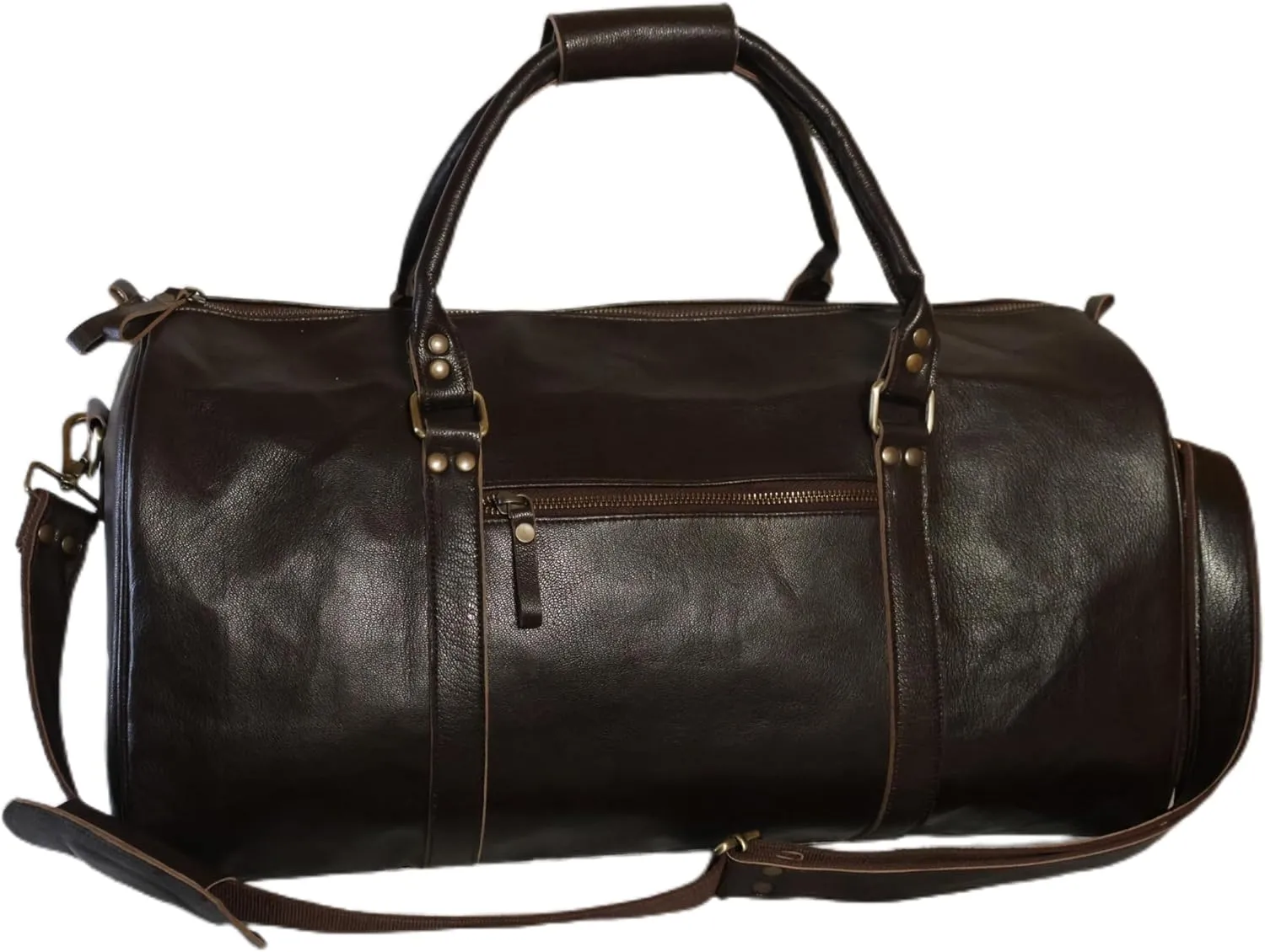 Adventurer's Haven: The Rustic Leather Duffel Bag