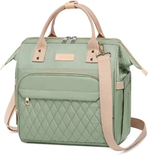 AIJIEKE Lunch Bag for Women, Large Lunch Box for Work Insulated Lunch Bag, Adult Leak Proof Lunch Tote Cooler Bag with Side Pockets & Adjustable Strap, Lunch Purse for Picnic Beach, Green