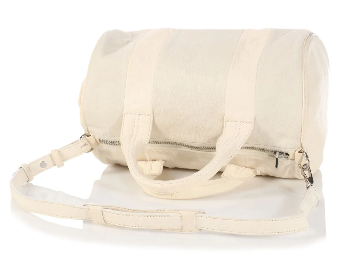 Alexander Wang White Pony Hair Rocco
