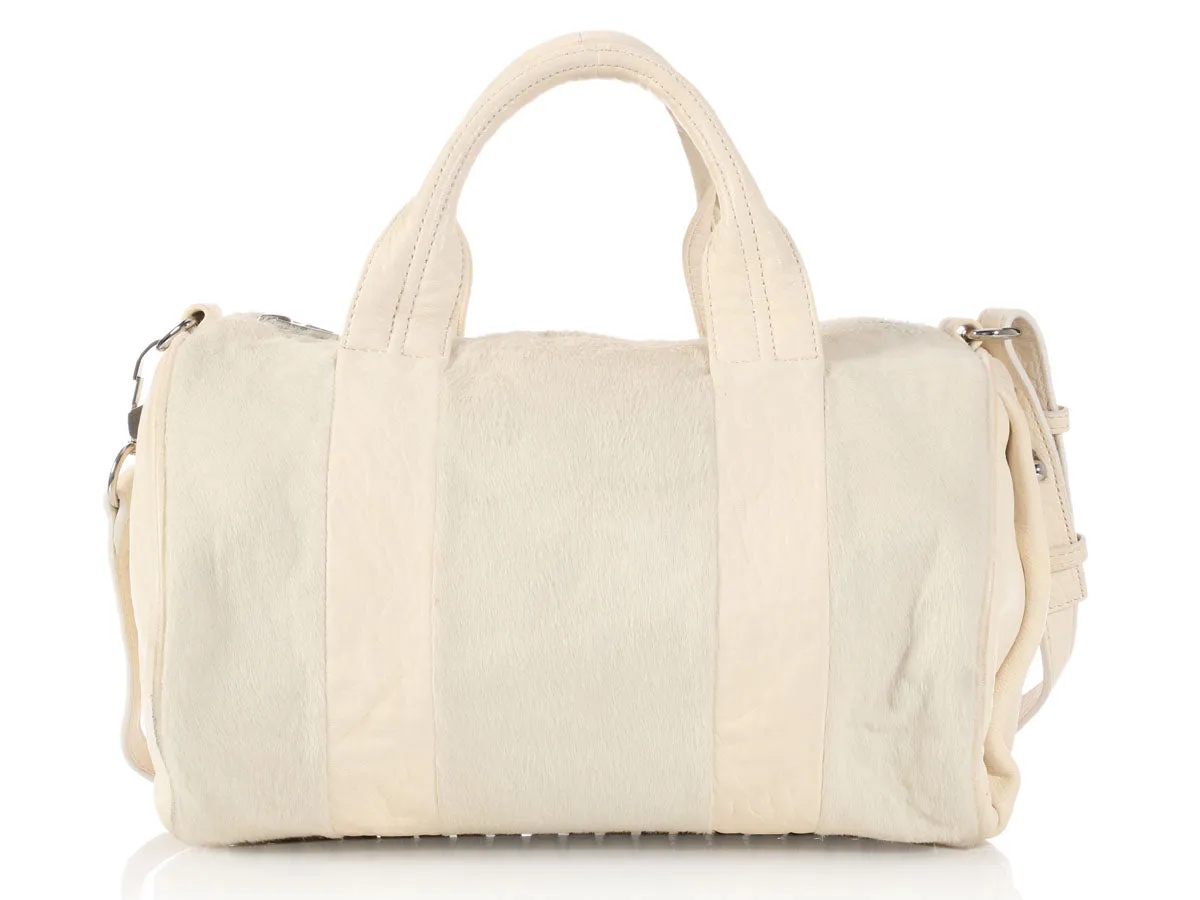 Alexander Wang White Pony Hair Rocco