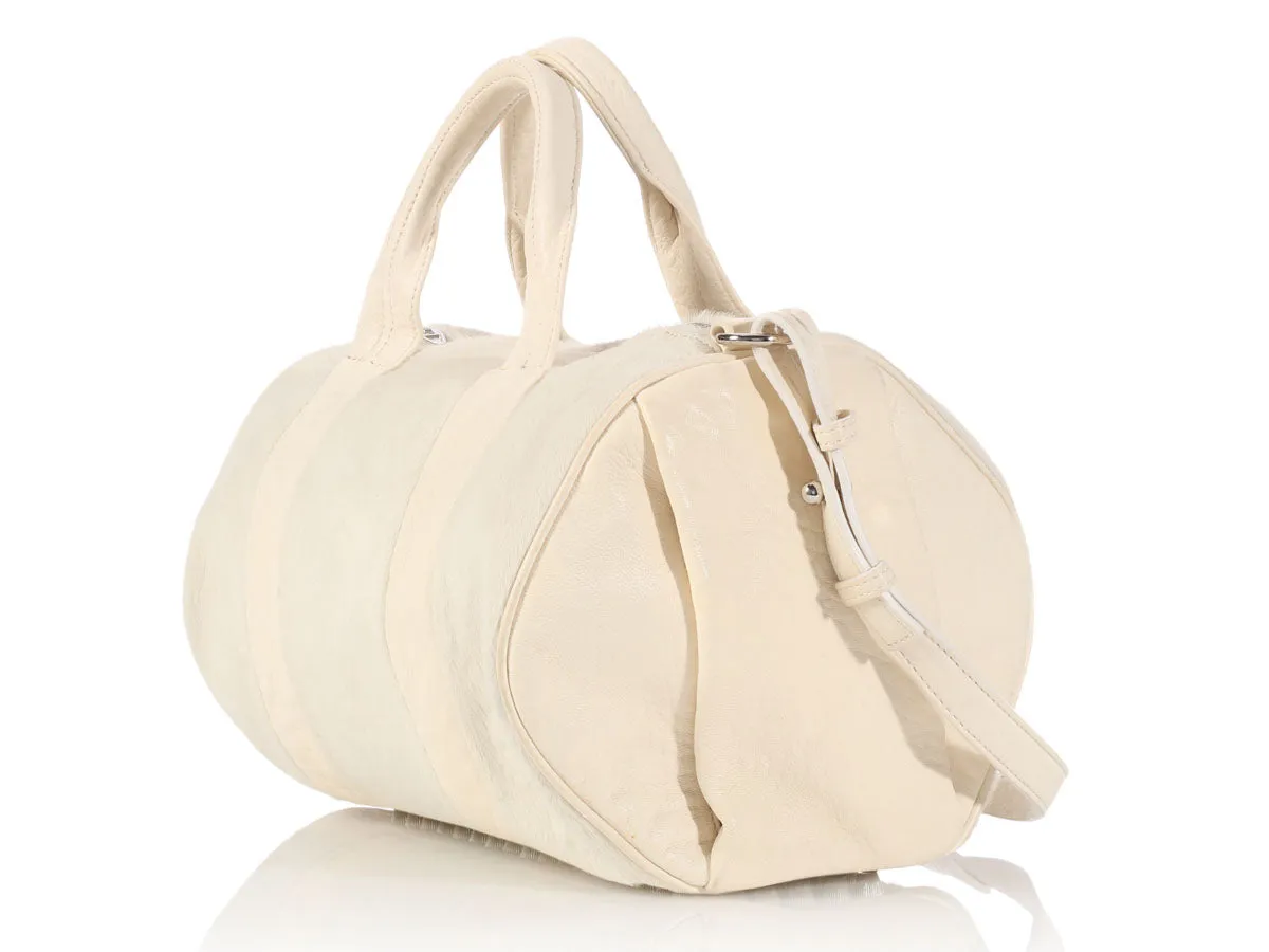 Alexander Wang White Pony Hair Rocco