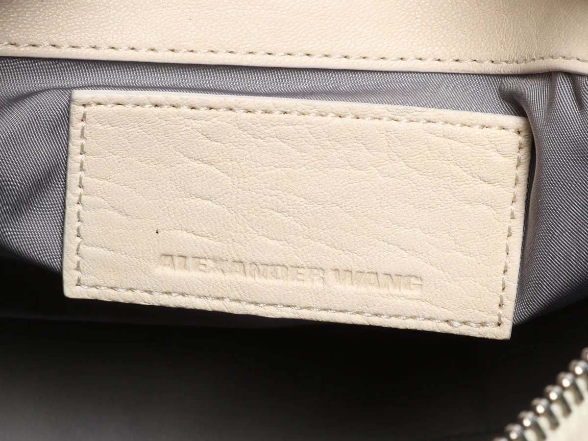 Alexander Wang White Pony Hair Rocco