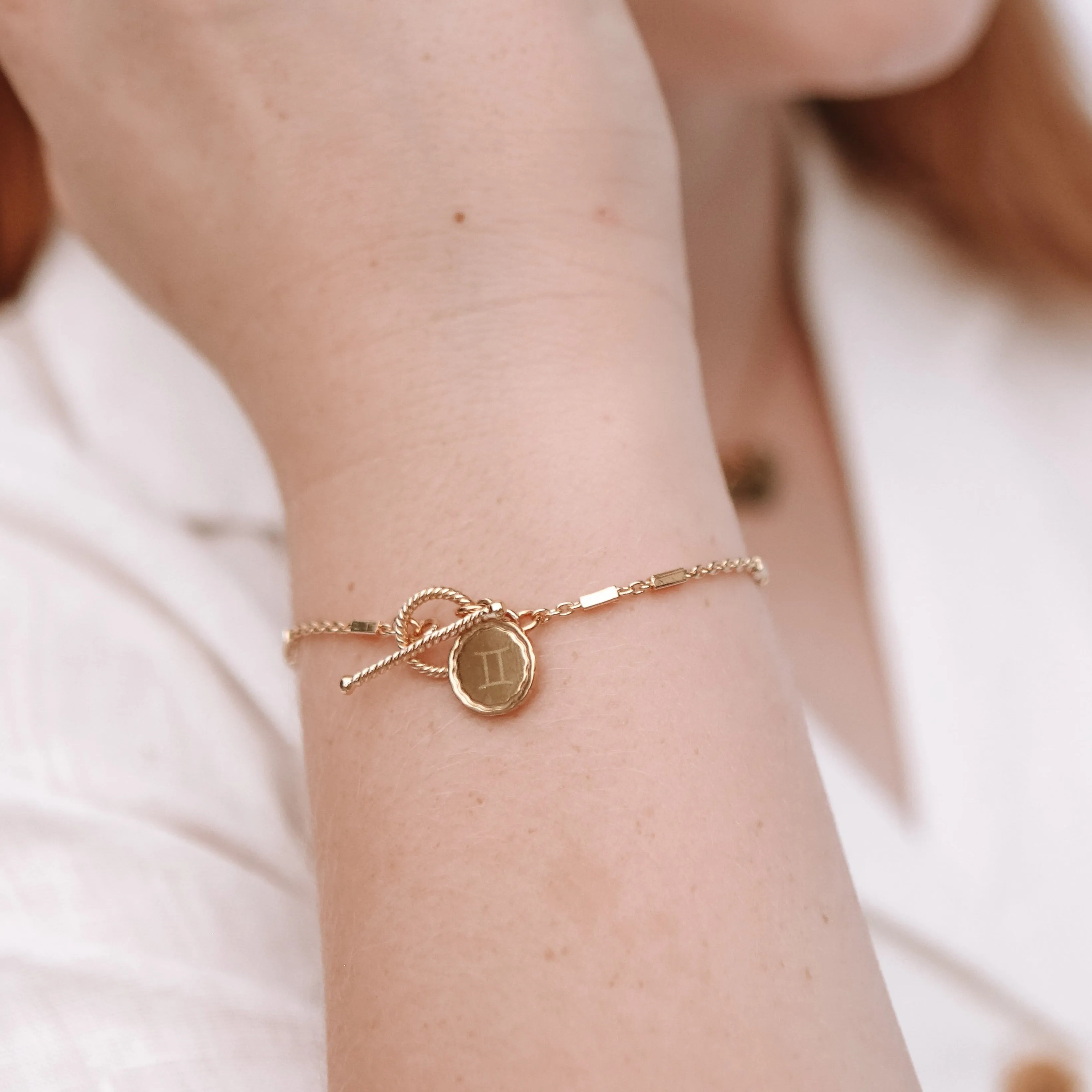 Alice - Child's 14ct Gold or Silver Plated  Monogram Bracelet