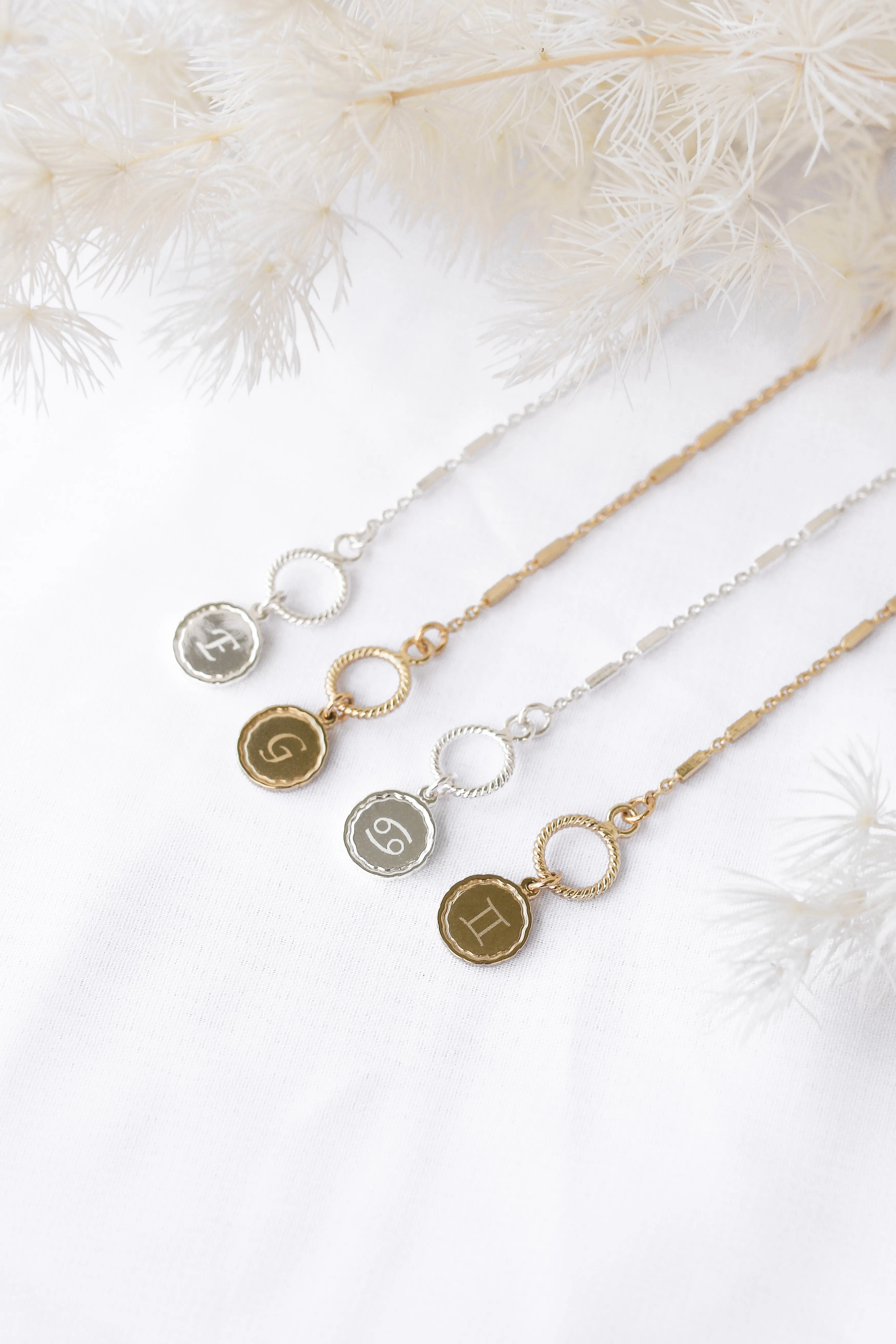 Alice - Child's 14ct Gold or Silver Plated  Monogram Bracelet