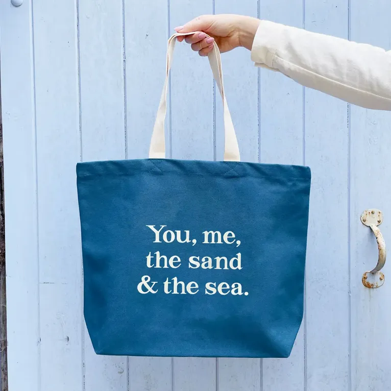 Alphabet Bags Canvas Bag - You, Me, the Sand & the Sea