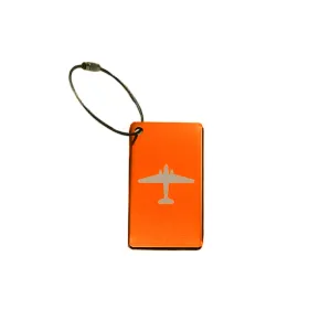 Aluminum Bag Tag - Orange