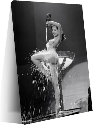 American Artist Dita Von Teese Art Poster (1) Wall Poster Art Canvas Printing Living Room Office Bedroom Aesthetic Poster 08x12inch(20x30cm) Frame-style