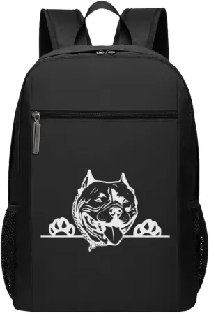 American Bully Travel Laptop Backpack, Business Anti Theft Slim Sturdy Laptops Backpacks, College Computer Bag Gift for Men & Women Fits 17 Inch Notebook,Black