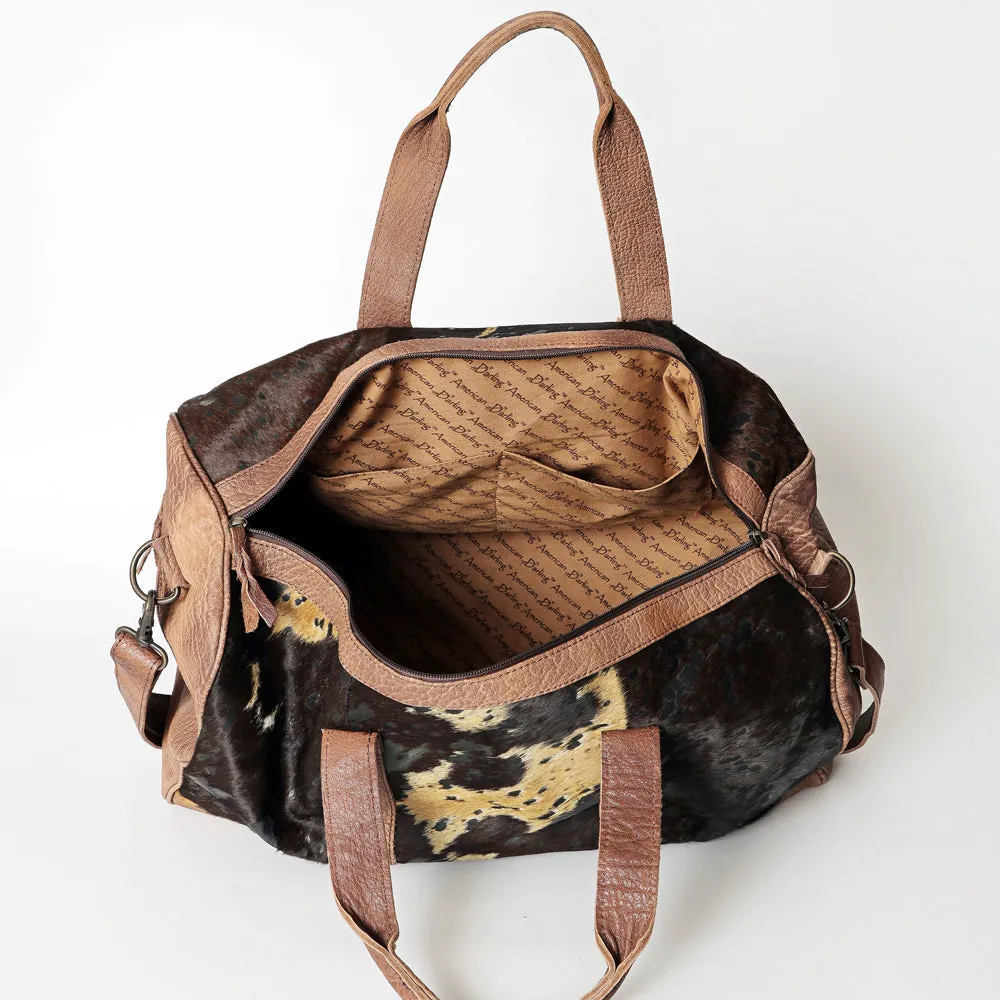 American Darling ADBGS174BRAC2 Duffel Hair On Genuine Leather Women Bag Western Handbag Purse