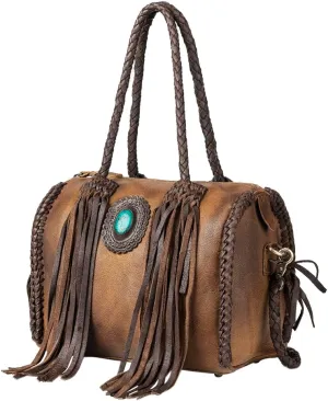 American Darling Duffel Genuine Leather Women Bag Western Handbag Purse
