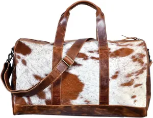 American Darling Duffel Hair On Genuine Leather Western Women Bag | Handbag | Leather Duffle Bag | Weekend Bag | Travel Duffel Bags | Duffel Bag for Women