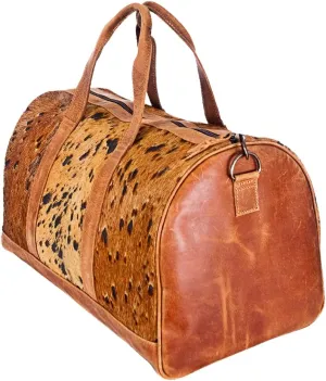 American Darling Duffel Hair On Genuine Leather Western Women Bag | Handbag | Leather Duffle Bag | Weekend Bag | Travel Duffel Bags | Duffel Bag for Women