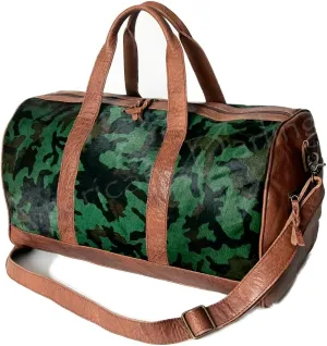 American Darling Duffel Hair On Genuine Leather Western Women Bag | Handbag | Leather Duffle Bag | Weekend Bag | Travel Duffel Bags | Duffel Bag for Women