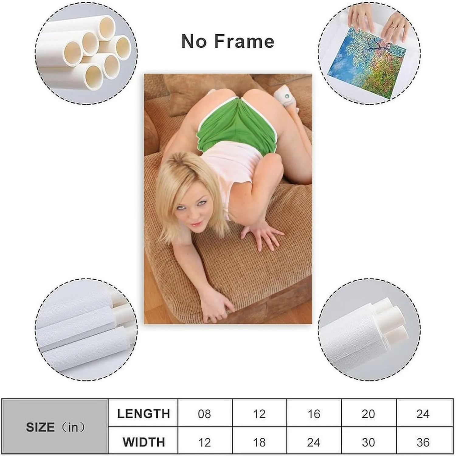 American Model Alexis Texas Sexy Big Ass Poster Canvas Print Wall Art Decoration Living Room Office Bedroom Aesthetic 12x18inch(30x45cm) Unframe-style