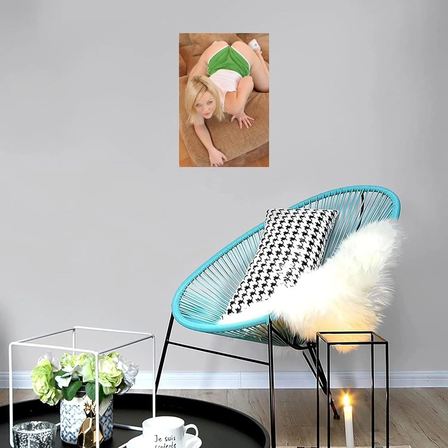 American Model Alexis Texas Sexy Big Ass Poster Canvas Print Wall Art Decoration Living Room Office Bedroom Aesthetic 12x18inch(30x45cm) Unframe-style