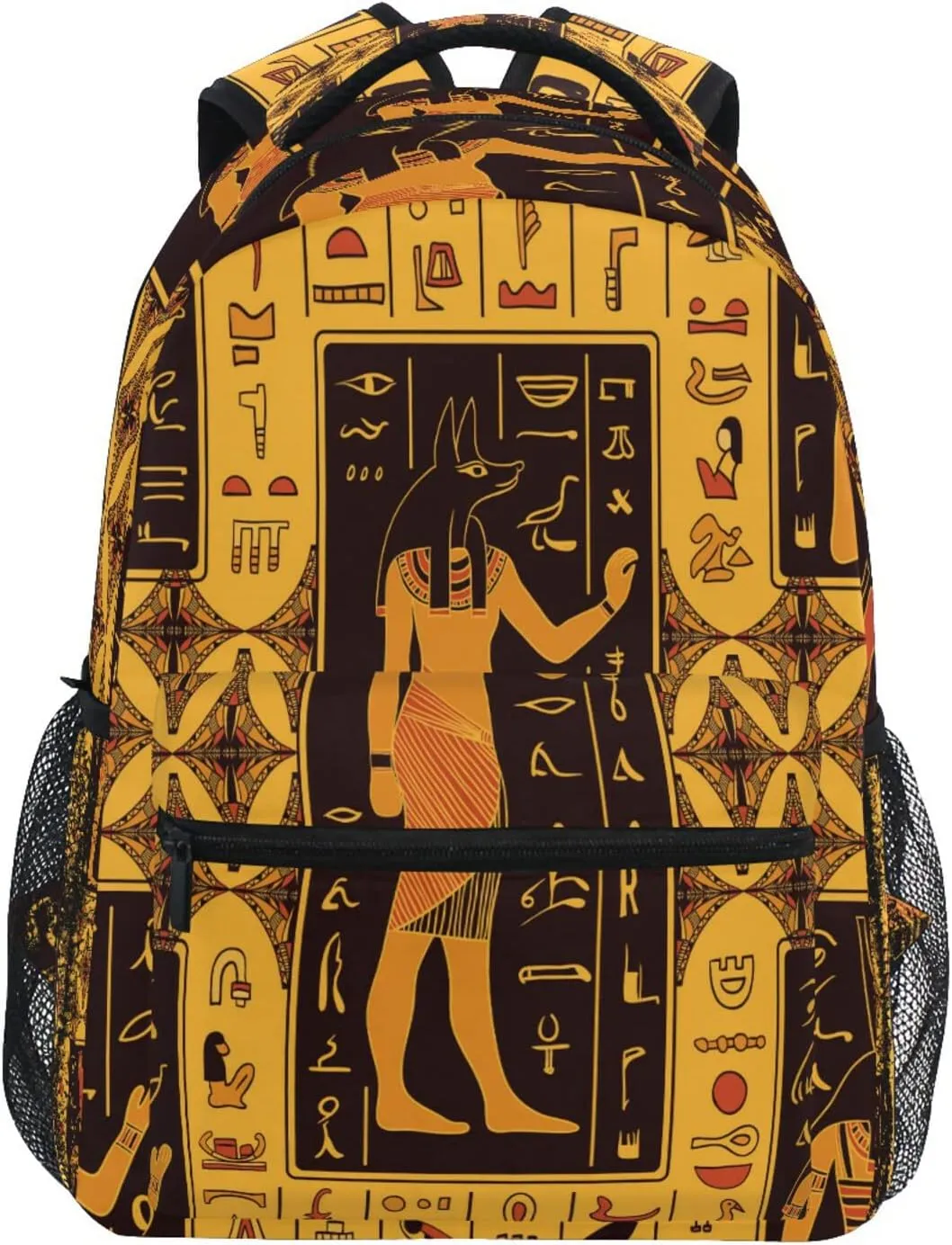 Ancient Egyptian Hieroglyphs Bird Kids Backpack for Boys Girls,Egypt Art 16 Inch School Backpack for Elementary Preschool Kindergarten Bookbags for Teens Children Women Men College Travel Bag