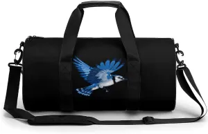 Animal Bird Blue Jay Gym Bag Lightweight Duffel Bag Workout Bag Overnight Backpack Travel Bags for Men Women, 17.7in/9in/9in, Style