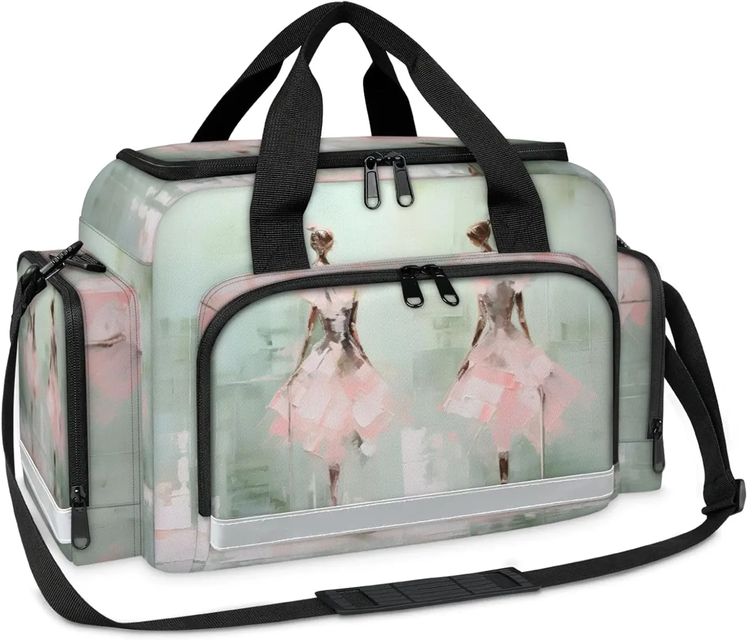 Anti-Scratch Duffle Bag for Travel 25x17.7x11.2 Inch - Waterproof Duffel Bag for Camping Fitness, Durable EMS Gear for First Responders Oil Painting Ballet